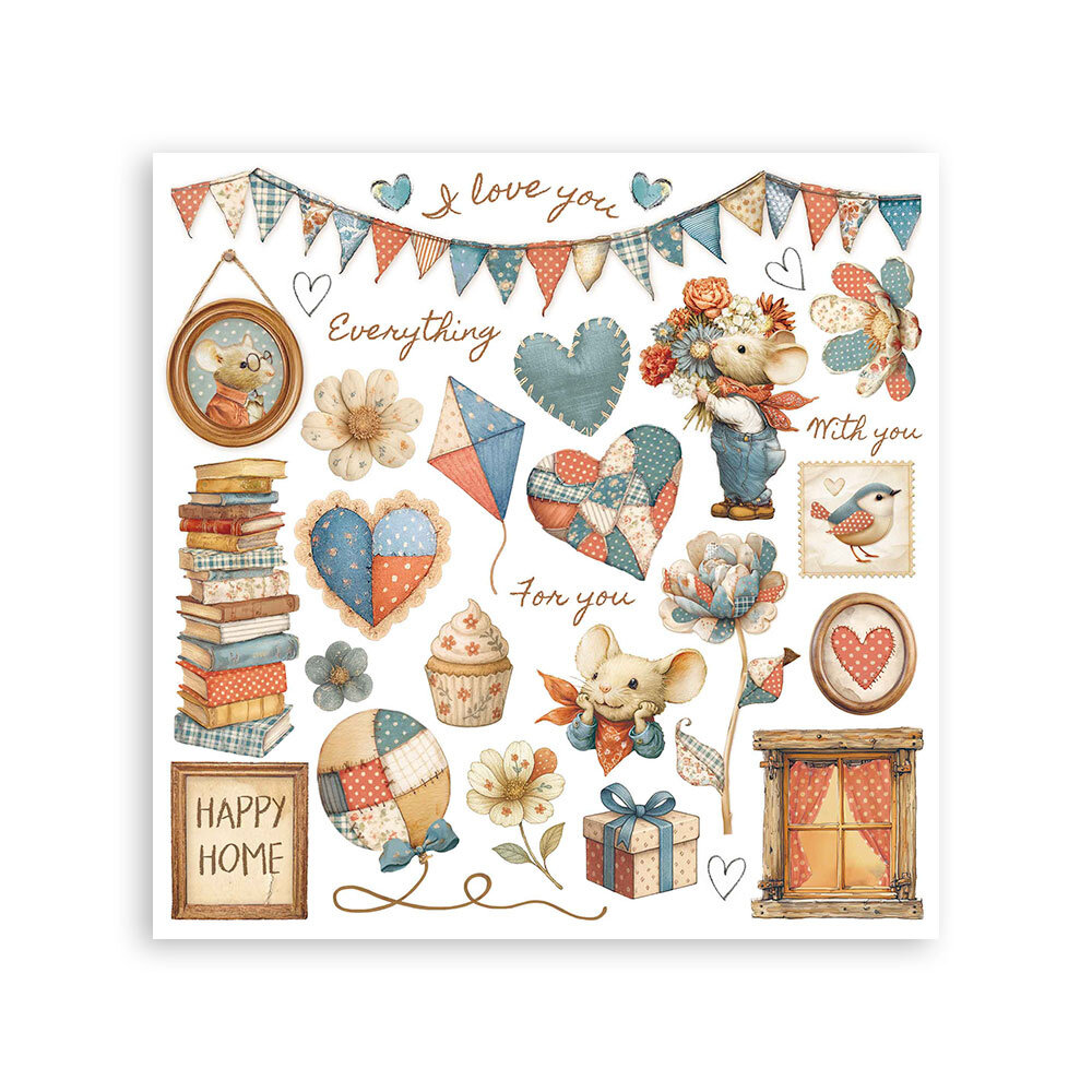 Stamperia Family 6x6 Inch Rub-On Assortment (DFLRBX04) Stamperia Family 6x6 Inch Rub-On Assortment (DFLRBX04)