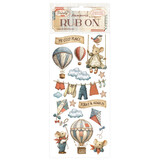 Stamperia Family Rub-On 4x8,5 Inch Air Balloons (DFLRB218)