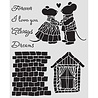 Stamperia Family Thick stencil 20x25cm House and Mice (KSTD196) Stamperia Family Thick stencil 20x25cm House and Mice (KSTD196)