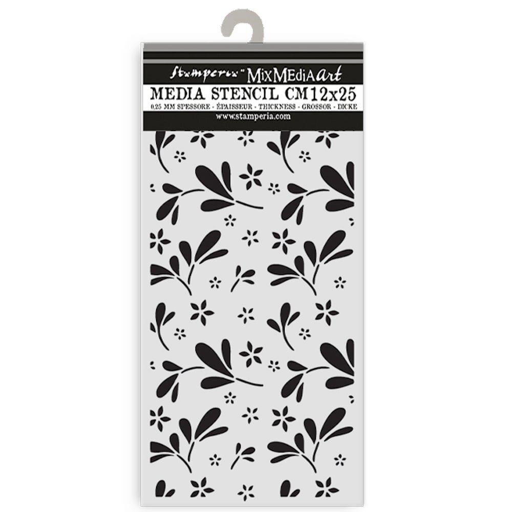 Stamperia Family Thick Stencil 12x25cm Big Flower Pattern (KSTDL143)