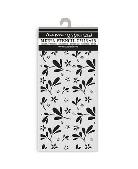 Stamperia Family Thick Stencil 12x25cm Big Flower Pattern (KSTDL143)