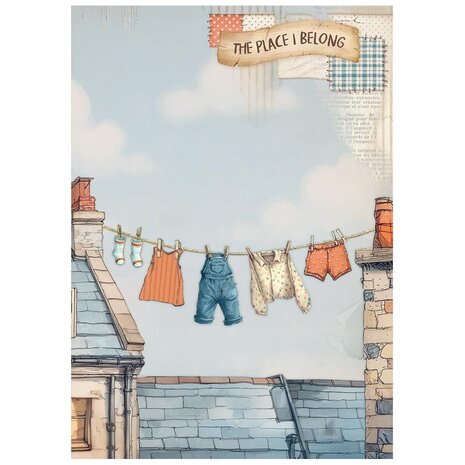 Stamperia Family A6 Mini Rice paper (DFSA6X03)