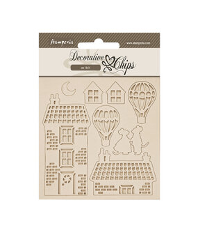 Stamperia Family Decorative Chips House and Balloons (SCB281) Stamperia Family Decorative Chips House and Balloons (SCB281)