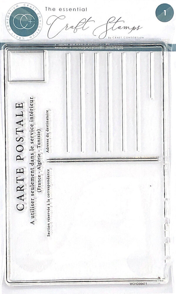Craft Consortium The Collector Clear Stamp Postcard (CCESTMP016)