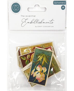 Craft Consortium PRE-ORDER The Collector Ephemera Flowers (CEEPH003)