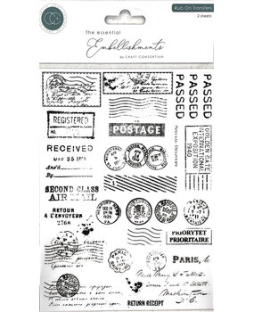 Craft Consortium The Collector Rub on Transfers Postage (CERUBT001)