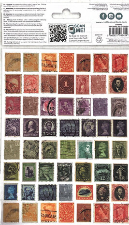 Craft Consortium PRE-ORDER The Collector Rub on Transfers Used Stamps (CERUBT002)