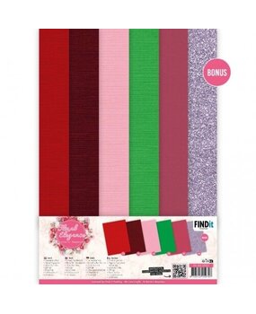 Berrie's Beauties Floral Elegance A4 Linen Cardstock Pack (BB-A4-10027)