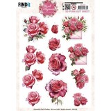 Berrie's Beauties Floral Elegance 3D Push Out Romantic Roses (SB11078)