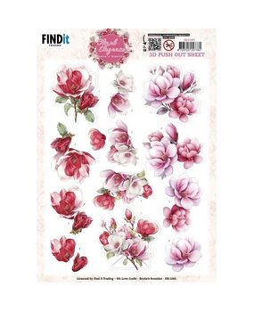 Berrie's Beauties Floral Elegance 3D Push Out Magnolia Dreams (SB11081)