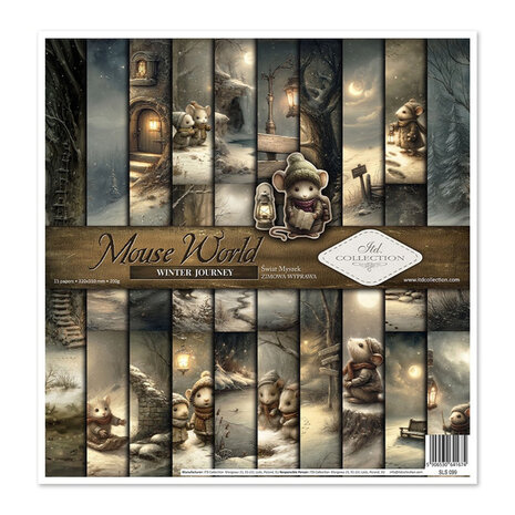 ITD Collection Mouse World Winter Journey 12x12 Inch Paper Pad (SLS 099)