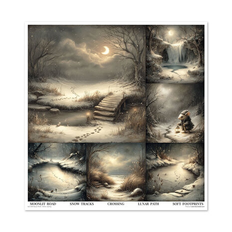 ITD Collection Mouse World Winter Journey 12x12 Inch Paper Pad (SLS 099)