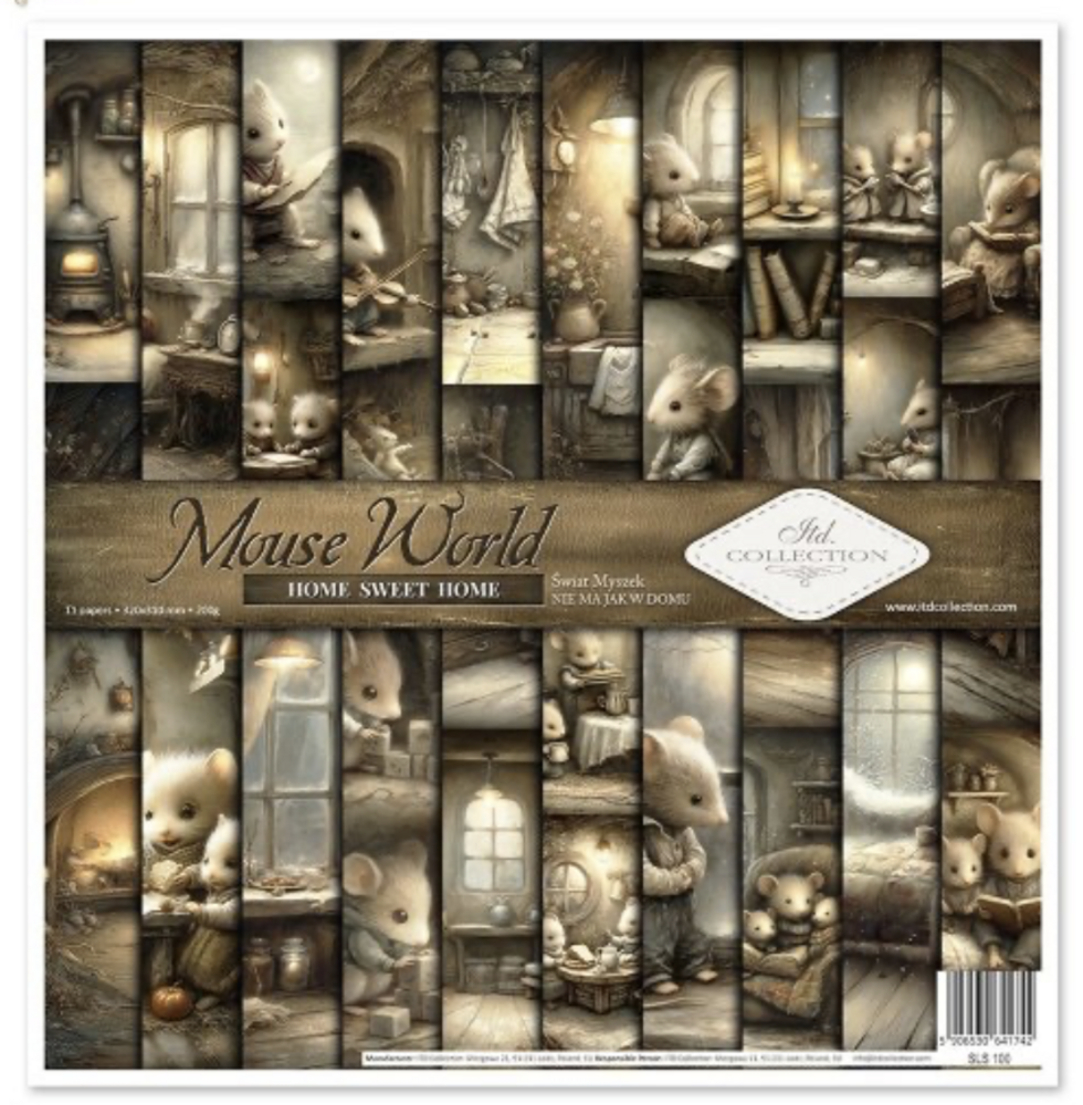 ITD Collection Mouse World Home Sweet Home 12x12 Inch Paper Pad (SLS 100)