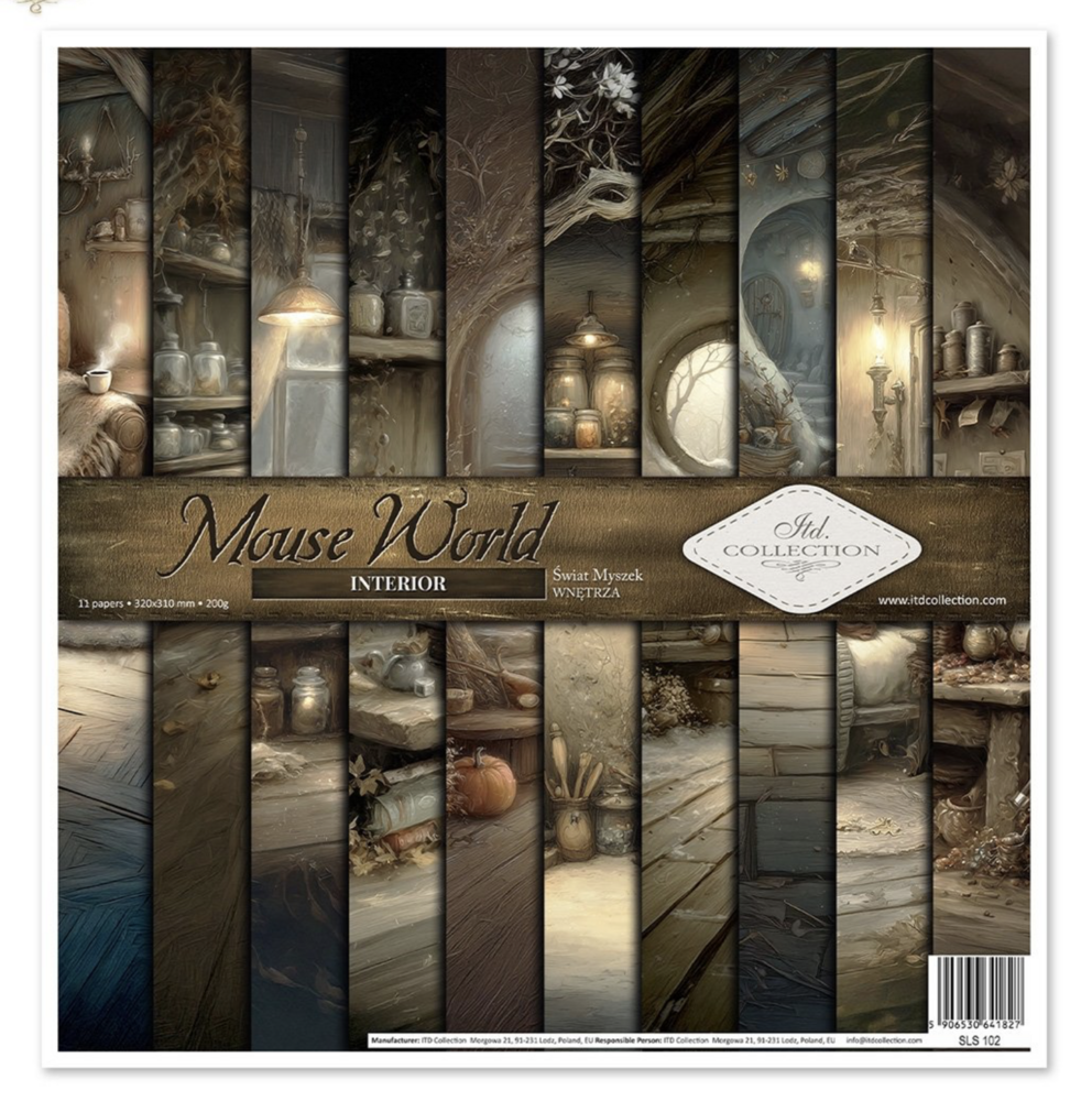 ITD Collection Mouse World Interior 12x12 Inch Paper Pad (SLS 102)