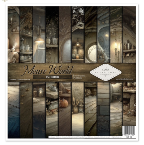 ITD Collection Mouse World Interior 12x12 Inch Paper Pad (SLS 102)