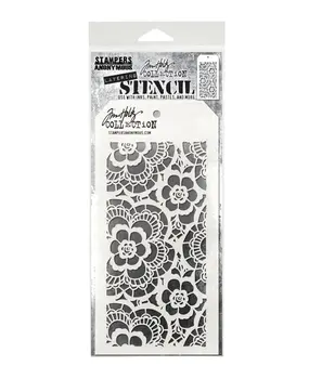 Stampers Anonymous Tim Holtz Lace Layering Stencil (THS034)