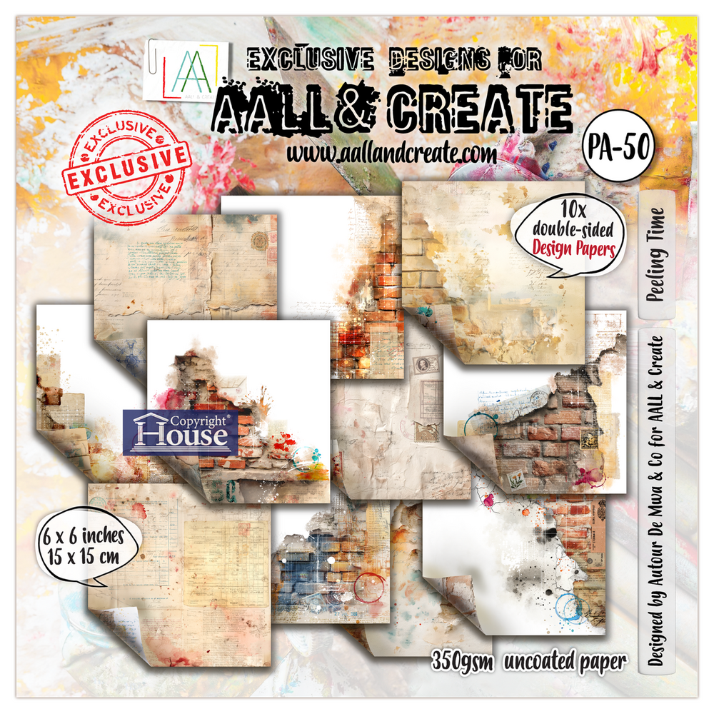 AALL and Create Design Paper 6x6 Inch Peeling Time (AALL-PA-50)