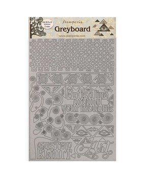 Stamperia Greyboard A4 Klimt Tree Pattern (KLSPDA446) (OUTLET)