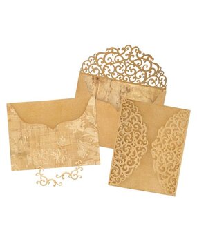 Graphic 45 PRE-ORDER Ornate Gatefold Envelope & Pocket Die Set (4503208)