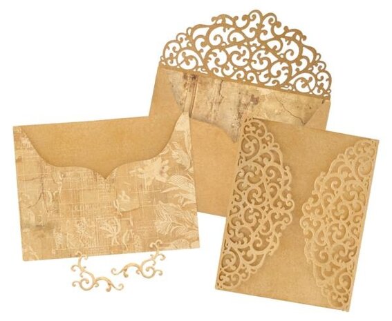 Graphic 45 Ornate Gatefold Envelope & Pocket Die Set (4503208)