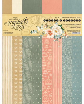 Graphic 45 Always & Forever 8.5x11 Inch Patterns & Solids Pack (4503175)