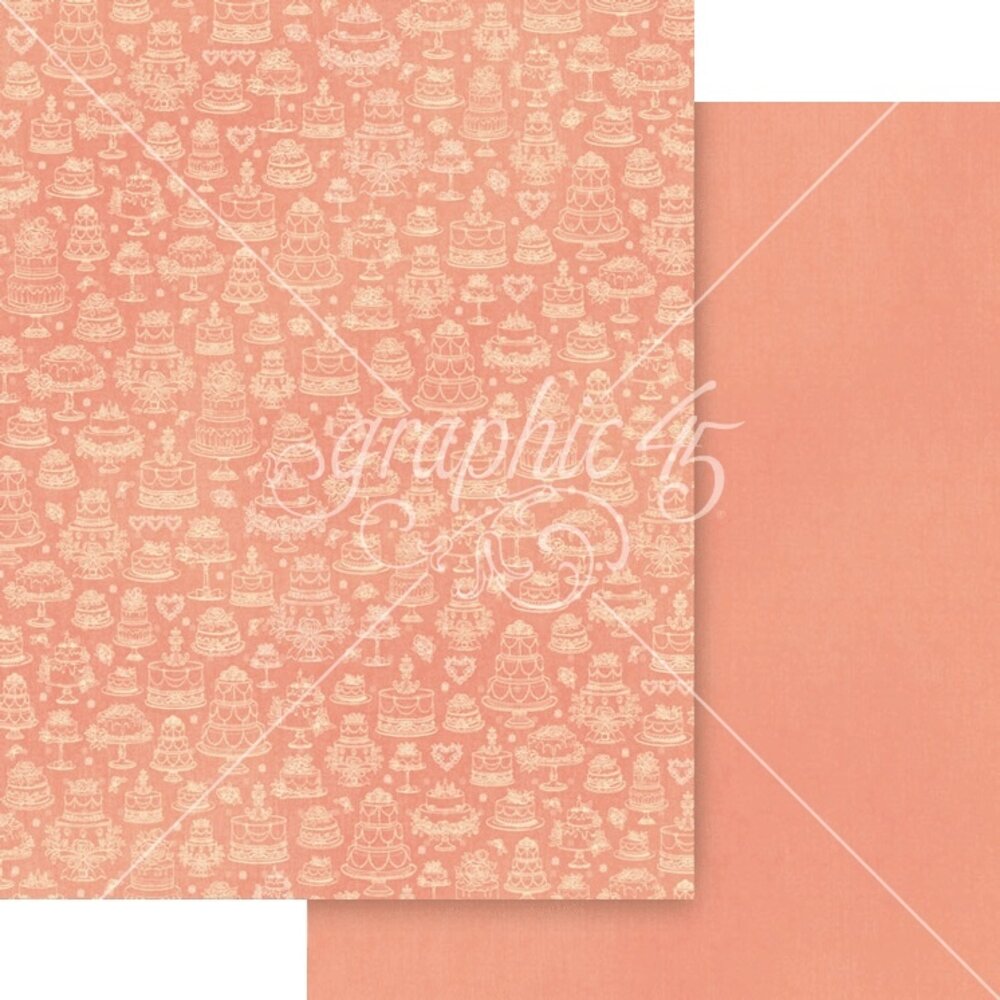 Graphic 45 PRE-ORDER Always & Forever 8.5x11 Inch Patterns & Solids Pack (4503175)