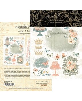 Graphic 45 Always & Forever Rub-on Transfers (4503179)