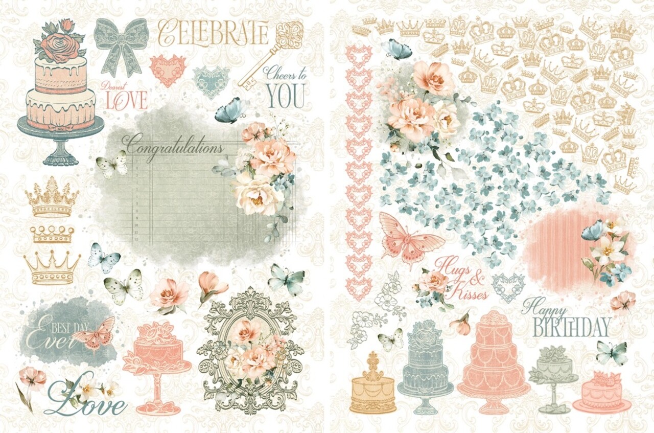 Graphic 45 Always & Forever Rub-on Transfers (4503179)