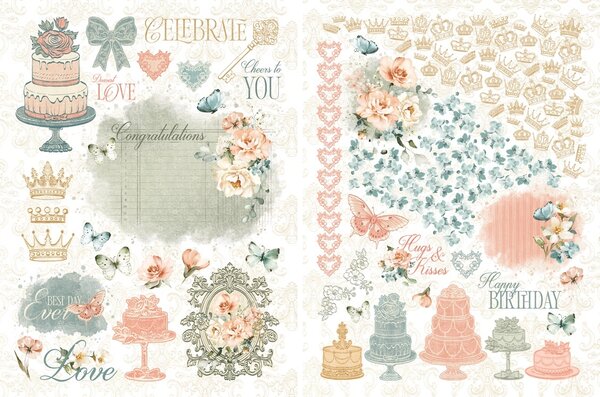 Graphic 45 Always & Forever Rub-on Transfers (4503179)