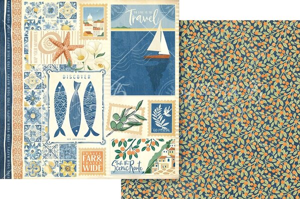 Graphic 45 Scenic Route 12x12 Inch Collection Pack (4503195)