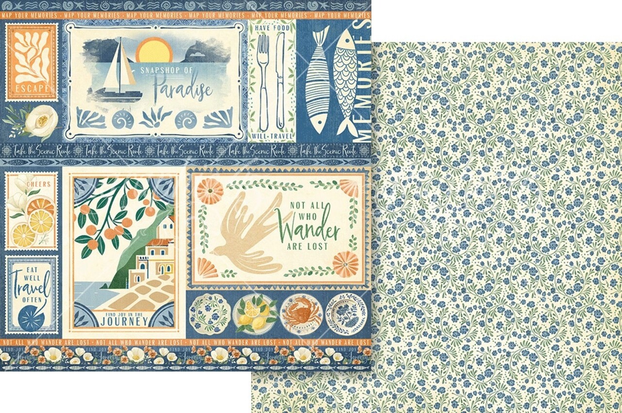 Graphic 45 Scenic Route 12x12 Inch Collection Pack (4503195)