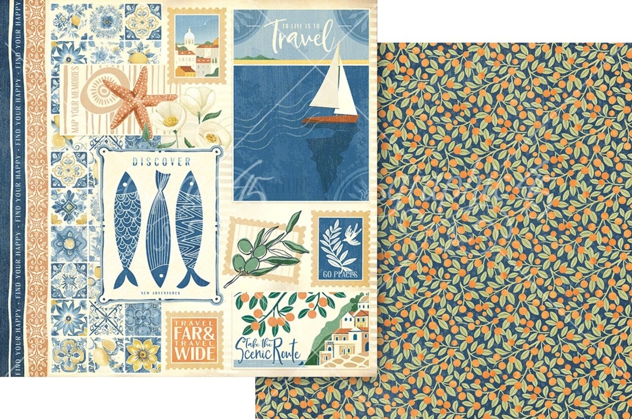 Graphic 45 Scenic Route 8x8 Inch Collection Pack (4503194)