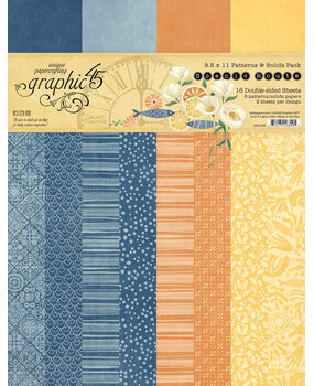 Graphic 45 PRE-ORDER Scenic Route 8.5x11 Inch Patterns & Solids Pack (4503196)