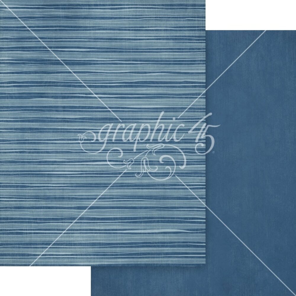 Graphic 45 PRE-ORDER Scenic Route 8.5x11 Inch Patterns & Solids Pack (4503196)