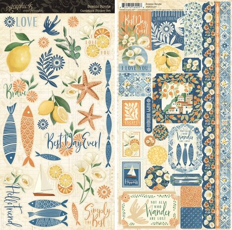 Graphic 45 PRE-ORDER Scenic Route Sticker Set (4503197)