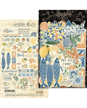 Graphic 45 PRE-ORDER Scenic Route Ephemera Set (4503198)