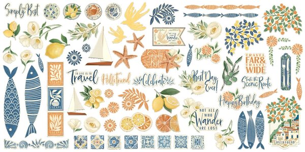 Graphic 45 PRE-ORDER Scenic Route Ephemera Set (4503198)