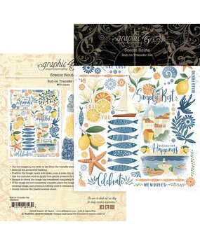 Graphic 45 Scenic Route Rub-on Transfers (4503200)