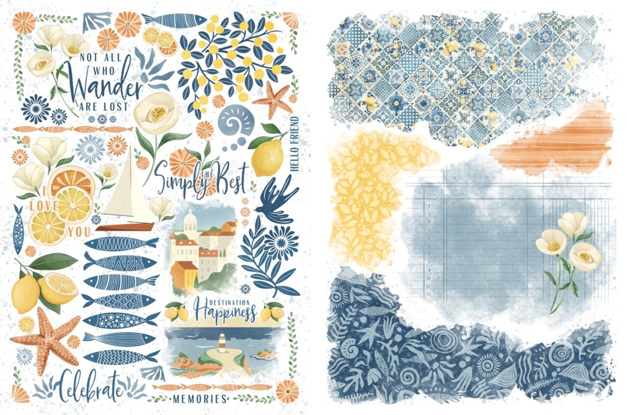 Graphic 45 PRE-ORDER Scenic Route Rub-on Transfers (4503200)