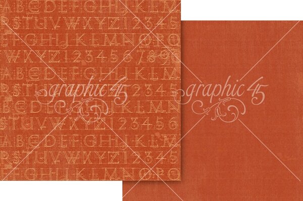 Graphic 45 Typography 12x12 Inch Keepsake Edition (4503202)