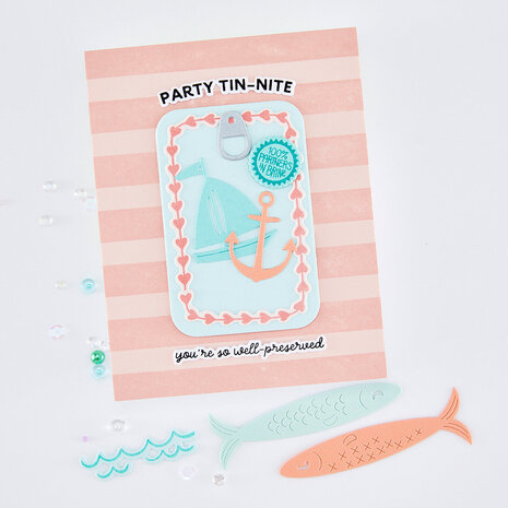 Hero Arts Packed With Love Cling Rubber Stamp Wide Stripe Bold Print (CG947)