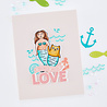 Hero Arts Packed With Love Clear Stamp Set Partners In Brine (CM834)