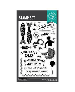 Hero Arts PRE-ORDER Packed With Love Clear Stamp Set Well Preserved (CM835)