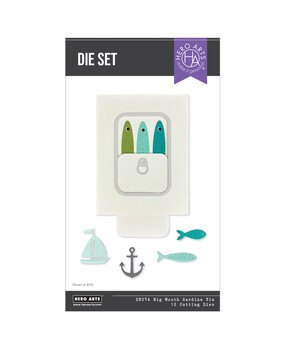 Hero Arts PRE-ORDER Packed With Love Die Set Big Mouth Sardine (DF274)