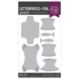 Hero Arts Packed With Love Glad We're Tight Letterpress + Foil Plates (HP131)