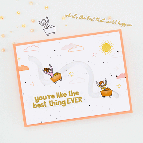 Hero Arts PRE-ORDER What A Ride Stamps & Dies Wild Ride (DC341)