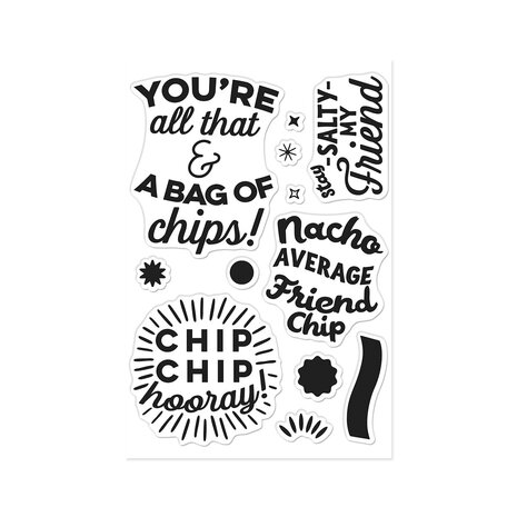 Hero Arts All That Clear Stamp Set Chip Chip Hooray (CM827)