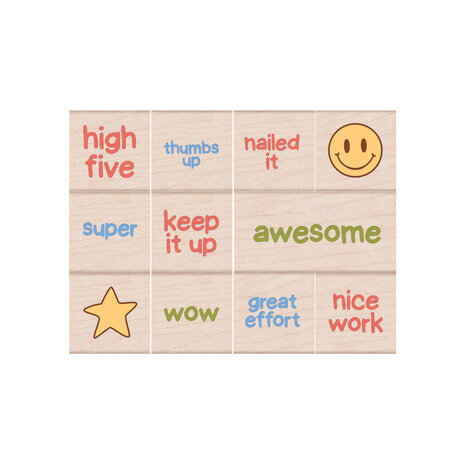 Hero Arts Education Woodblock Stamp Sets Gold Star (LP520)