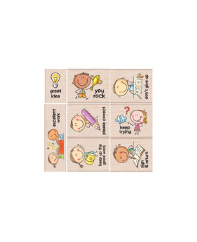 Hero Arts Education Woodblock Stamp Sets Don't Give Up (LP521)