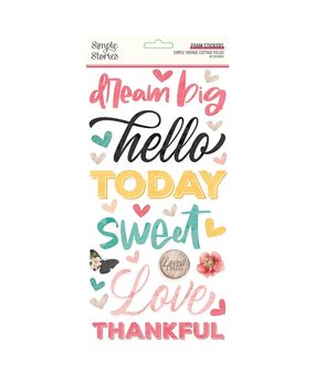 Simple Stories Simple Vintage Cottage Fields Foam Stickers (14725) (OUTLET)